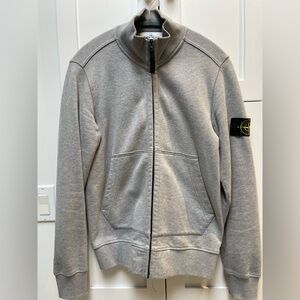 Stone Island Zipper Cardigan with ribbing